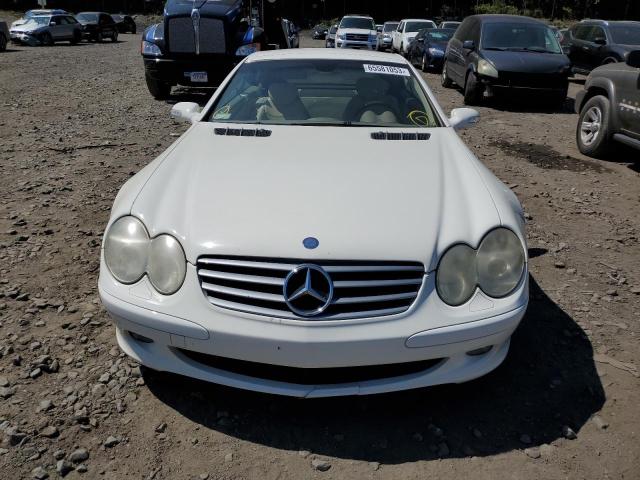 WDBSK75F63F022058 - 2003 MERCEDES-BENZ SL 500R WHITE photo 5