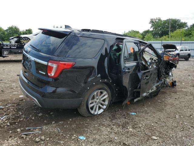 1FM5K7DH3HGA57722 - 2017 FORD EXPLORER XLT Черный фото 3