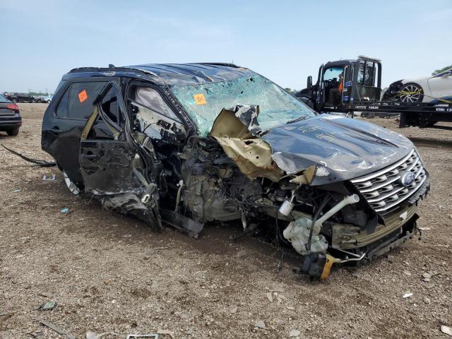 1FM5K7DH3HGA57722 - 2017 FORD EXPLORER XLT Черный фото 4