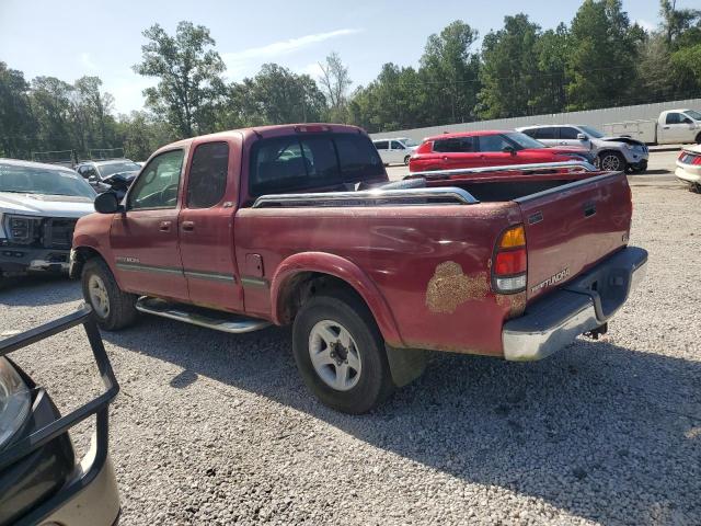 5TBRT3419YS014547 - 2000 TOYOTA TUNDRA ACCESS CAB წითელი ფოტო 2