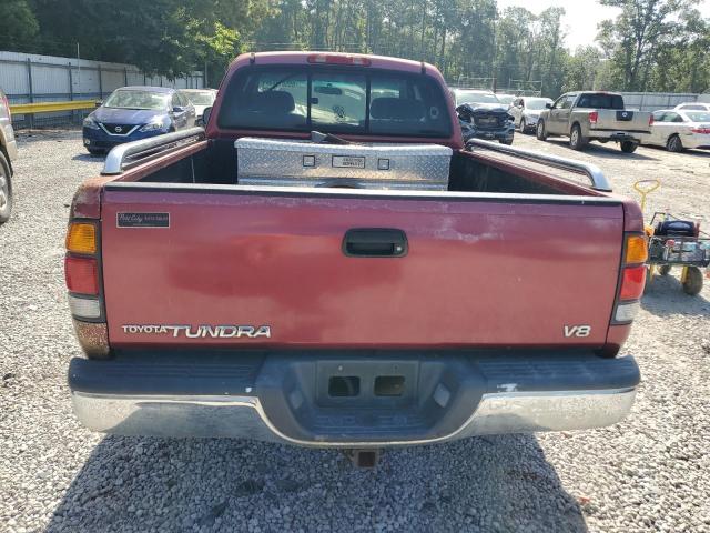 5TBRT3419YS014547 - 2000 TOYOTA TUNDRA ACCESS CAB RED photo 6