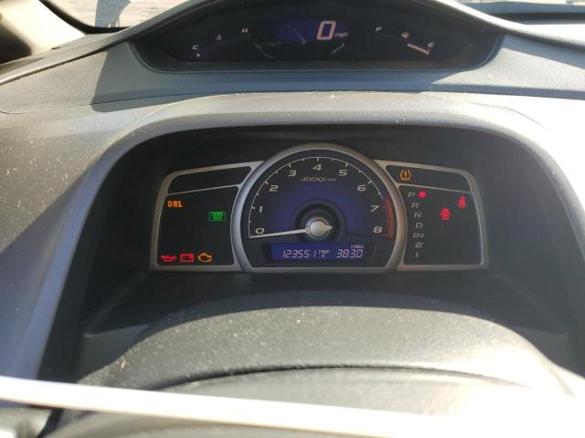 2HGFA16669H340191 - 2009 HONDA CIVIC LX-S ნაცრისფერი ფოტო 9