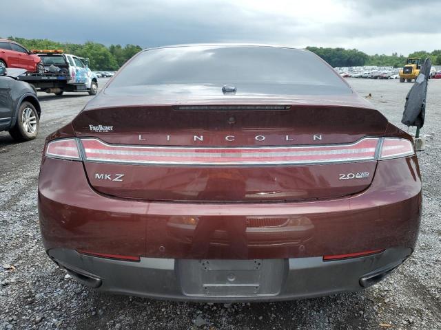 3LN6L2J96GR622098 - 2016 LINCOLN MKZ BURGUNDY photo 6