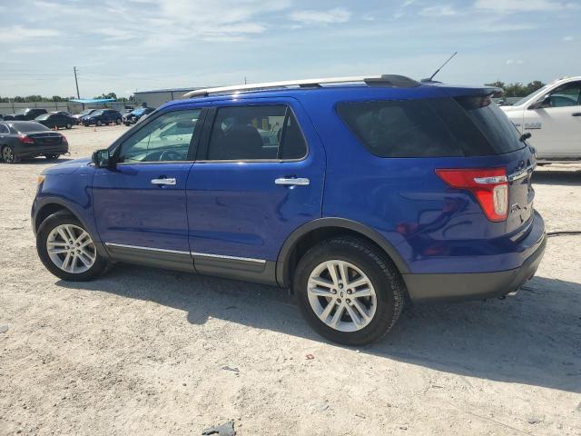 1FM5K8D82DGC66806 - 2013 FORD EXPLORER XLT BLUE photo 2