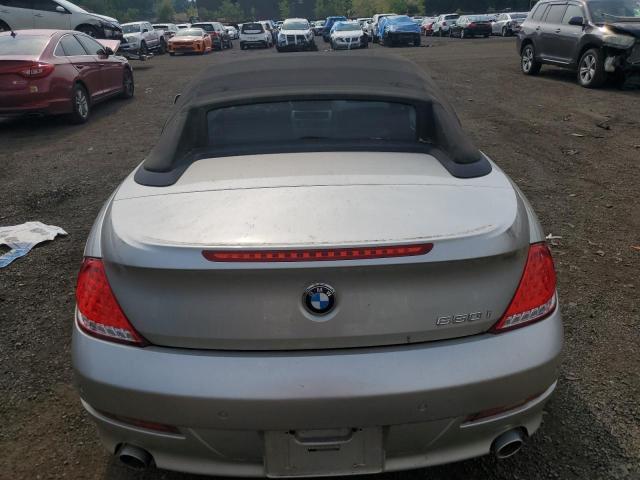 WBAEB53518CX60353 - 2008 BMW 650 I GRAY photo 6