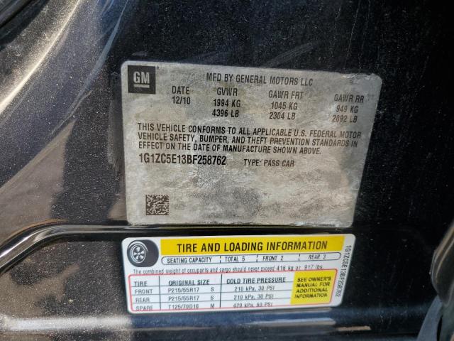 1G1ZC5E13BF258762 - 2011 CHEVROLET MALIBU 1LT 黑色 照片 13