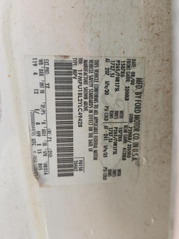 1FMPU18L2YLC49428 - 2000 FORD EXPEDITION EDDIE BAUER Белый фото 13