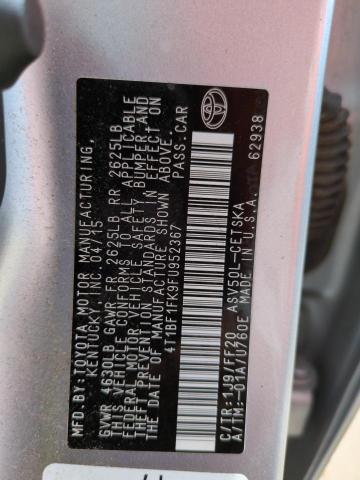 4T1BF1FK9FU952367 - 2015 TOYOTA CAMRY LE SILVER photo 13