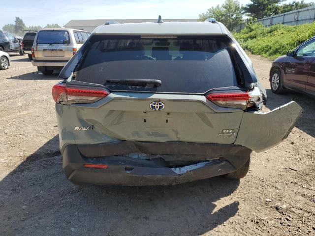 JTMRWRFV2KD040640 - 2019 TOYOTA RAV4 XLE Մոխրագույն լուսանկար 6