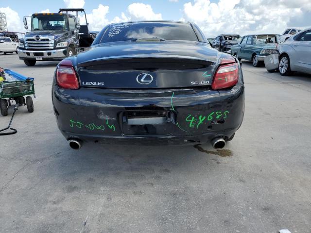 JTHFN45Y589019277 - 2008 LEXUS SC 430 BLACK photo 6