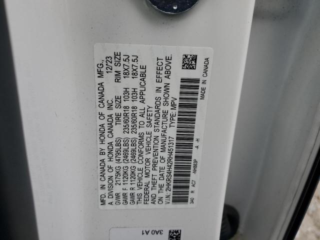 2HKRS4H42RH451317 - 2024 HONDA CR-V EX 白色 照片 14