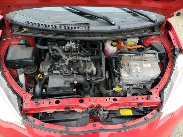 JTDKDTB39C1500730 - 2012 TOYOTA PRIUS C RED photo 11