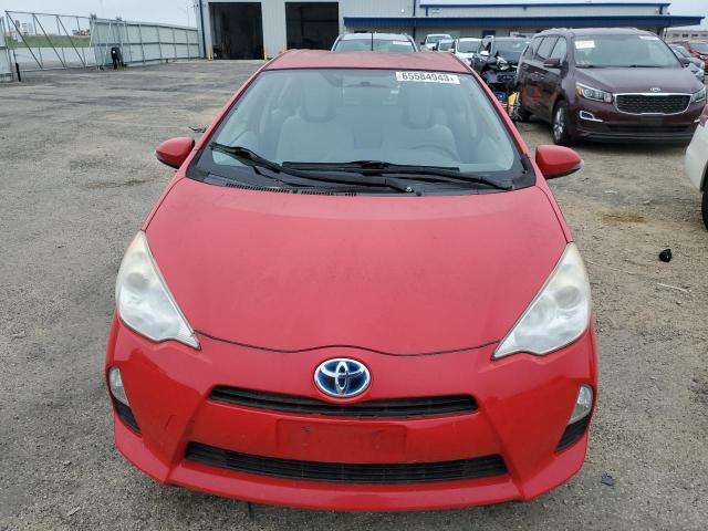 JTDKDTB39C1500730 - 2012 TOYOTA PRIUS C RED photo 5