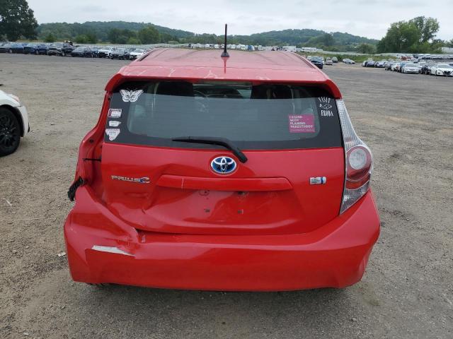 JTDKDTB39C1500730 - 2012 TOYOTA PRIUS C RED photo 6