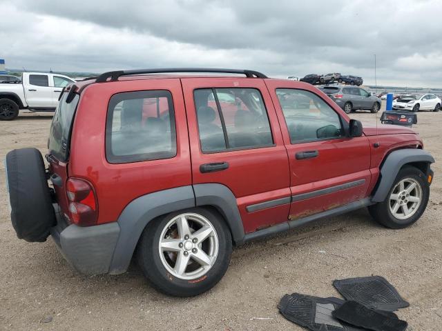 1J4GL48K57W521767 - 2007 JEEP LIBERTY SPORT 红色 照片 3