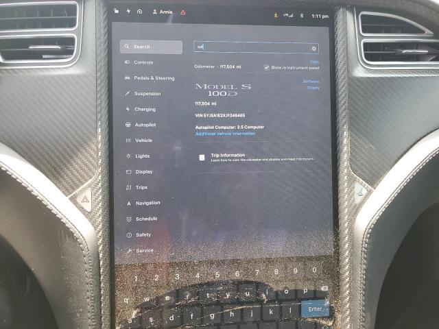 5YJSA1E2XJF246465 - 2018 TESLA MODEL S 黑色 照片 9