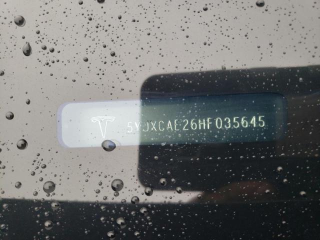 5YJXCAE26HF035645 - 2017 TESLA MODEL X BLACK photo 13