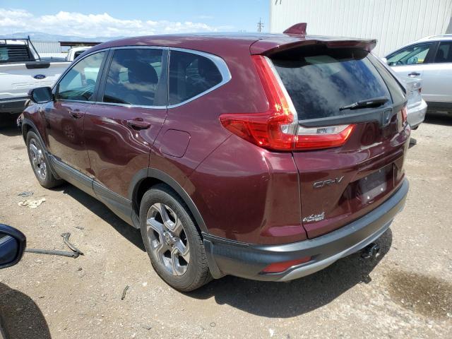 7FARW1H85JE038367 - 2018 HONDA CR-V EXL MAROON photo 2