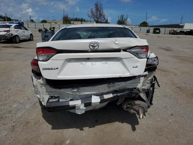 5YFEPMAE1MP250944 - 2021 TOYOTA COROLLA LE WHITE photo 6