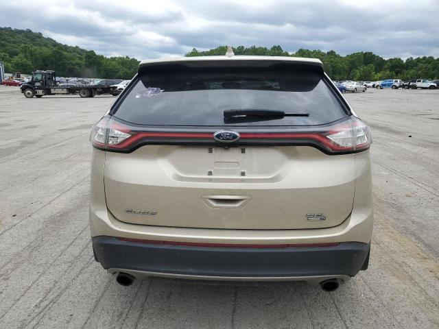2FMPK4J90JBC43302 - 2018 FORD EDGE SEL CREAM photo 6