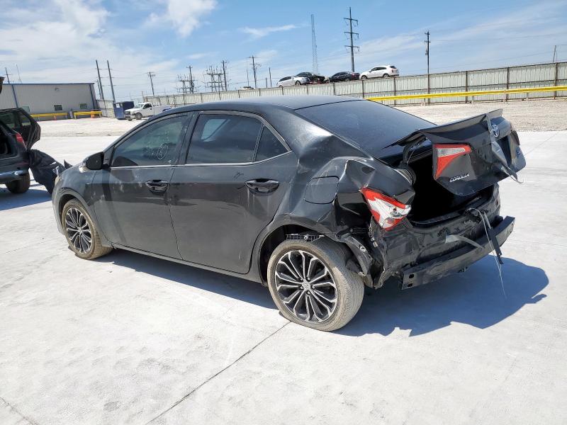 5YFBURHE8GP568384 - 2016 TOYOTA COROLLA L BLACK photo 2