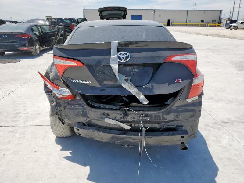 5YFBURHE8GP568384 - 2016 TOYOTA COROLLA L BLACK photo 6