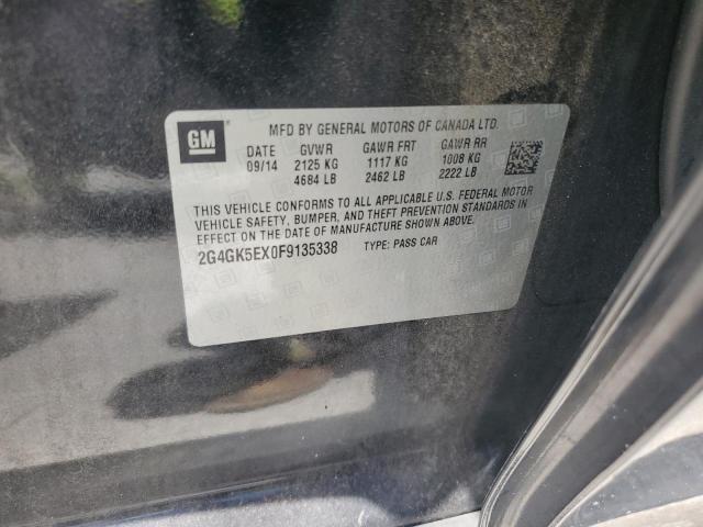 2G4GK5EX0F9135338 - 2015 BUICK REGAL 黑色 照片 13