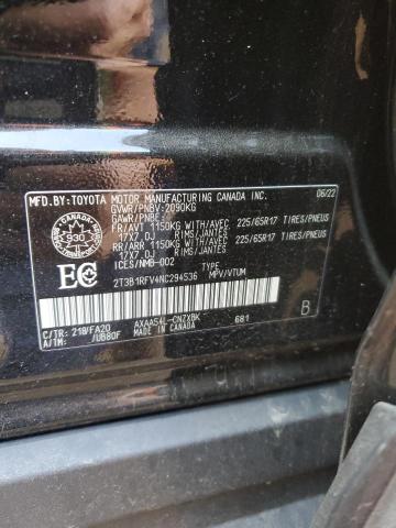 2T3B1RFV4NC294536 - 2022 TOYOTA RAV4 LE BLACK photo 13