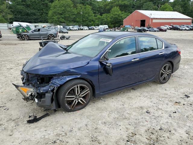 1HGCR2F57GA246793 - 2016 HONDA ACCORD SPORT BLUE photo 1