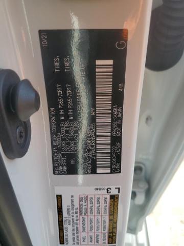 JTEPU5JRXN5993655 - 2022 TOYOTA 4RUNNER SR5/SR5 PREMIUM 白色 照片 13