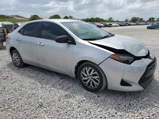 5YFBURHE8KP872565 - 2019 TOYOTA COROLLA L SILVER photo 7