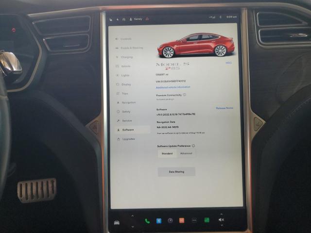 5YJSA1H18EFP40512 - 2014 TESLA MODEL S BROWN photo 9