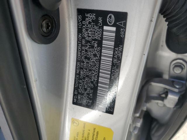 JTHBA30G065154576 - 2006 LEXUS ES 330 SILVER photo 12