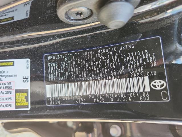 5YFB4MDE6RP216027 - 2024 TOYOTA COROLLA LE Siyah fotoğraf 13