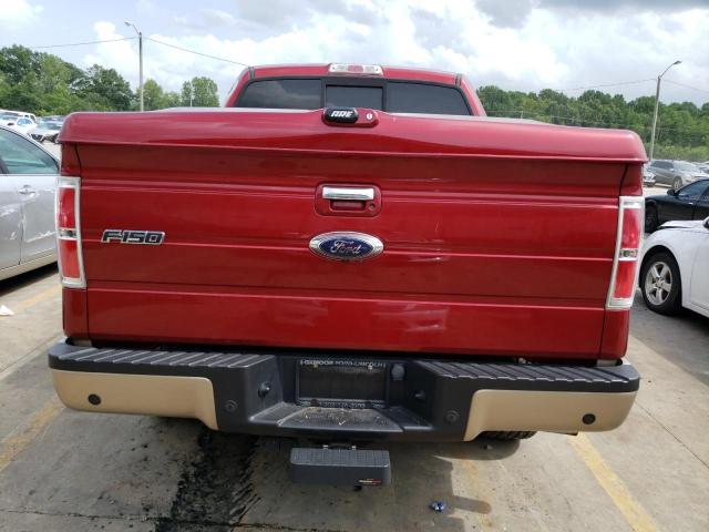 1FTFW1ET1DKG21694 - 2013 FORD F150 SUPERCREW RED photo 6