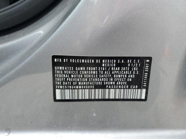 3VWC57BU4MM040699 - 2021 VOLKSWAGEN JETTA S SILVER photo 13
