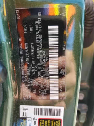 5TDKDRAH7PS509063 - 2023 TOYOTA HIGHLANDER L Կանաչ լուսանկար 13