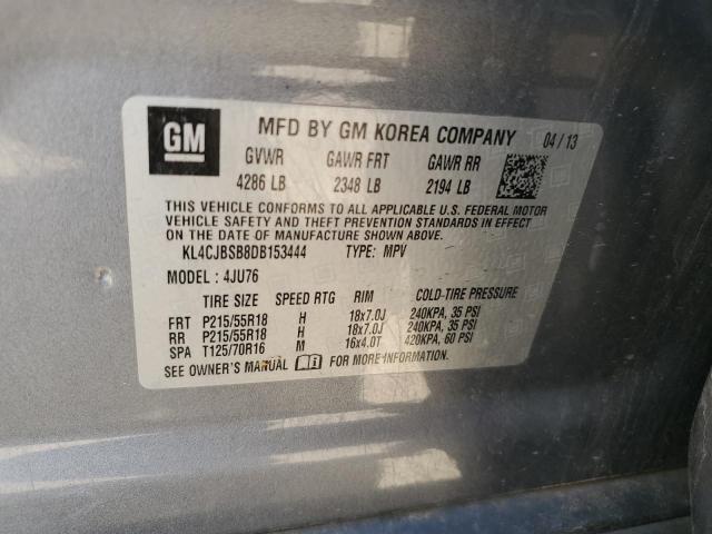 KL4CJBSB8DB153444 - 2013 BUICK ENCORE CONVENIENCE 灰色 照片 13