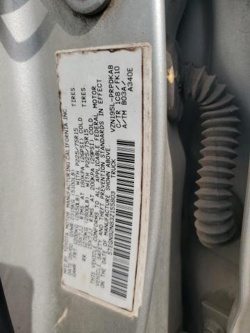 5TEGN92N83Z155803 - 2003 TOYOTA TACOMA DOUBLE CAB PRERUNNER SILVER photo 12