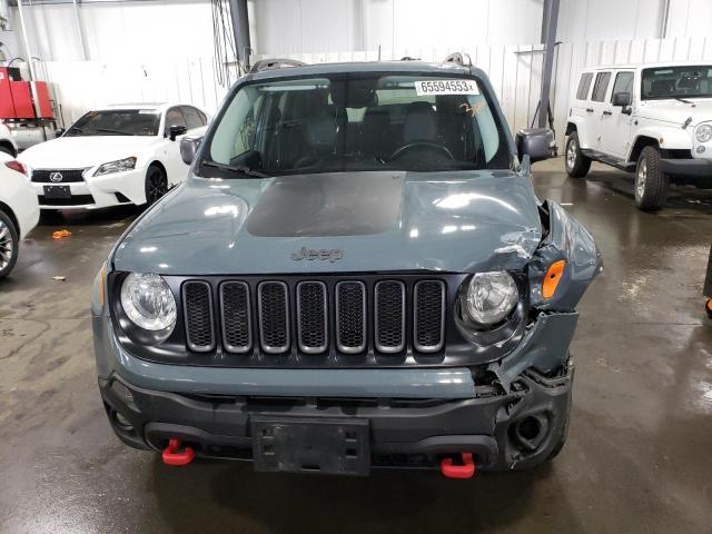 ZACCJBCB7HPG51683 - 2017 JEEP RENEGADE TRAILHAWK GRAY photo 5