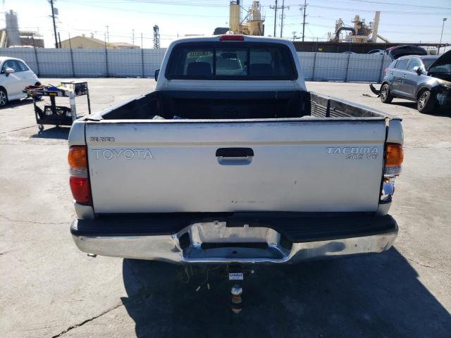 5TEWN72N71Z860461 - 2001 TOYOTA TACOMA XTRACAB SILVER photo 6