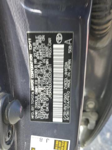 JTDKN3DU1B5370811 - 2011 TOYOTA PRIUS 黑色 照片 12