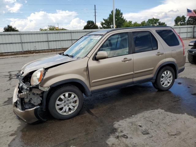 JHLRD78975C041239 - 2005 HONDA CR-V SE GOLD photo 1