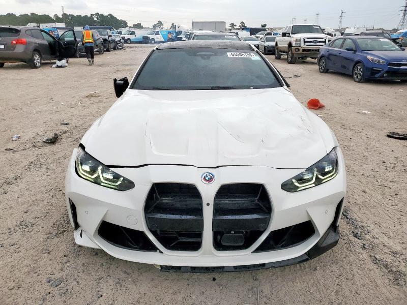 WBS33AZ01PCL73739 - 2023 BMW M4 COMPETITION WHITE photo 5
