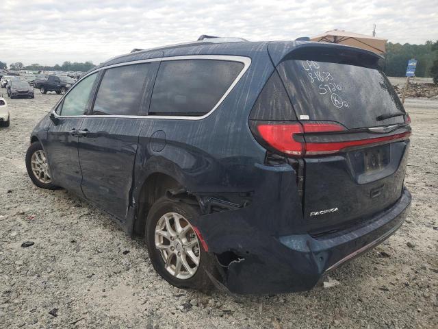 2C4RC1BG5MR565726 - 2021 CHRYSLER PACIFICA TOURING L BLUE photo 2