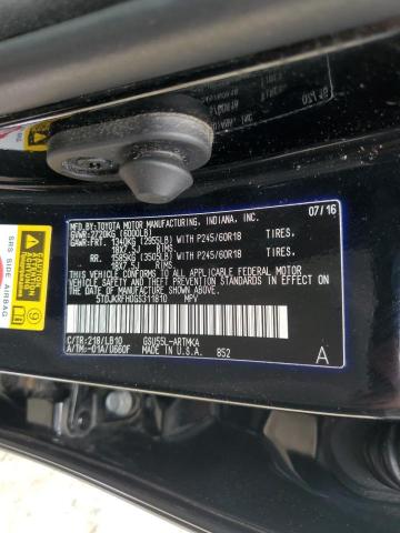 5TDJKRFH0GS311810 - 2016 TOYOTA HIGHLANDER XLE Qara foto 13