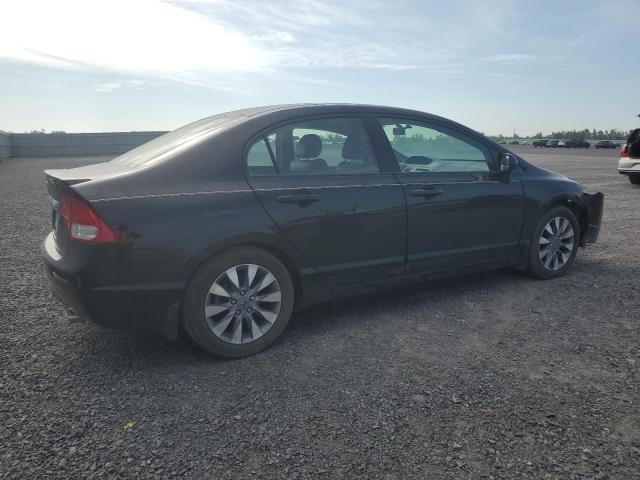 2HGFA16029H017395 - 2009 HONDA CIVIC EXL BLACK photo 3