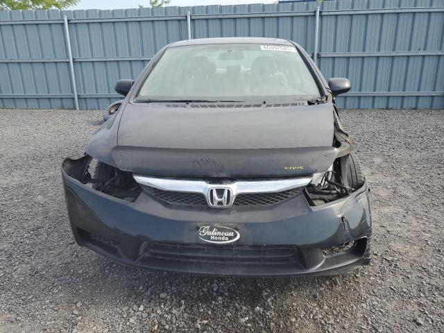 2HGFA16029H017395 - 2009 HONDA CIVIC EXL BLACK photo 5