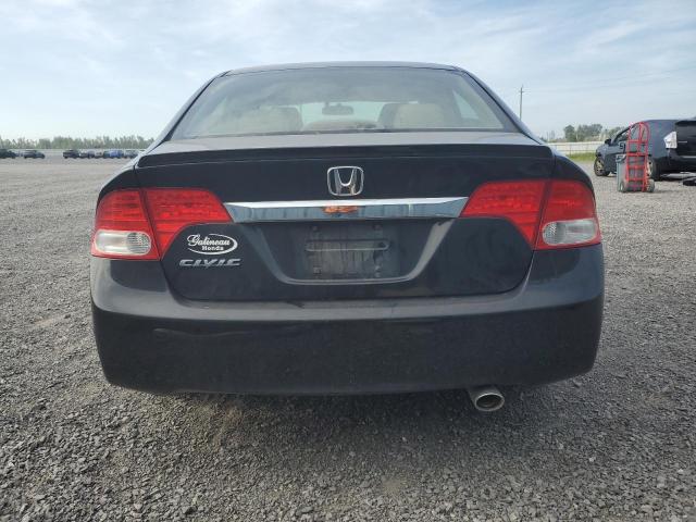 2HGFA16029H017395 - 2009 HONDA CIVIC EXL BLACK photo 6