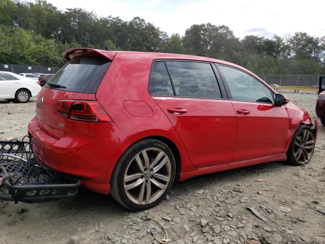 3VW2A7AU5FM021137 - 2015 VOLKSWAGEN GOLF TDI RED photo 3